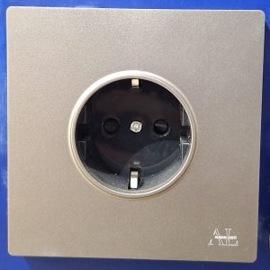 Розетка ретро 1-ый серый Augan Light