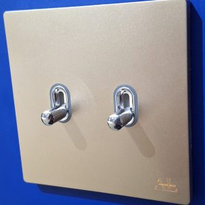 Включатель ретро 2-ой золото Augan Light