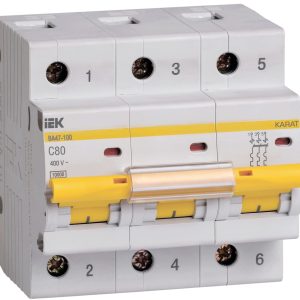 Автомат 3Р ВА 47-100 80А ИЭК
