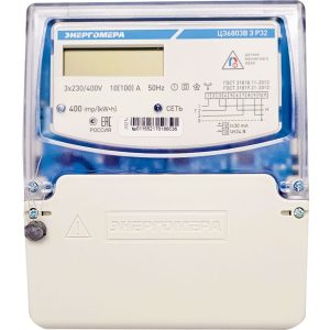 Счетчик трехфазный ЦЭ6803 230В 10-100А. 3ф Р32F Энергомера