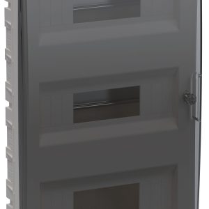 Корпус пластиковый ЩРВ-П-36 IP41 черная прозрачная дверь ИЭК TEKFOR 1